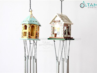 Chuông gió nhà gỗ Vintage Lớn